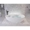 Anzzi Makot 5.6 ft. Man-Made Stone Freestanding Bathtub in Matte White BS-S06 - alternate 5